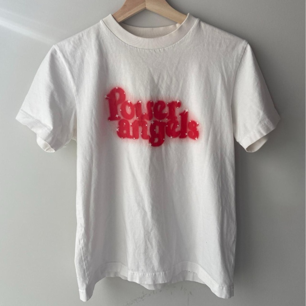 Ganni “Power Angels” Graphic Tee